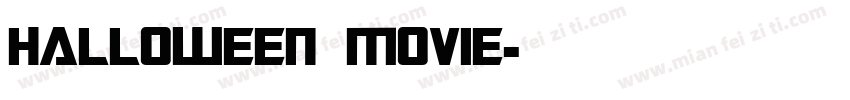 halloween movie字体转换